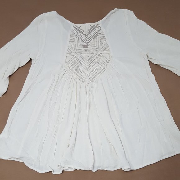 Mossing Supply Co Women´s Ivory Top Blouse, Size M - Picture 13 of 16